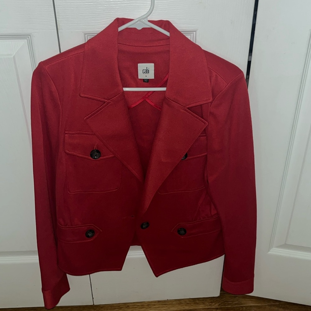 CABI RED BLAZER JACKET